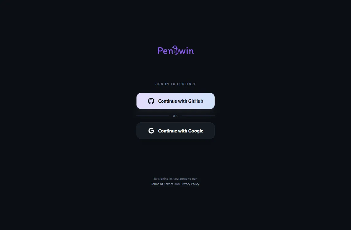 Authentication Screen Interface