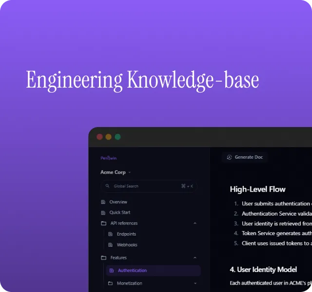 Engineering Knowledgebase feature screenshot
