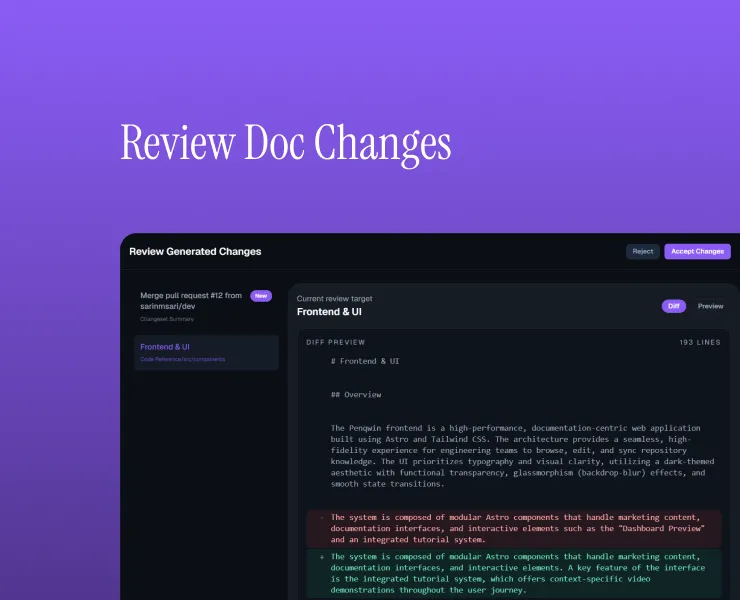 Review Changes feature screenshot